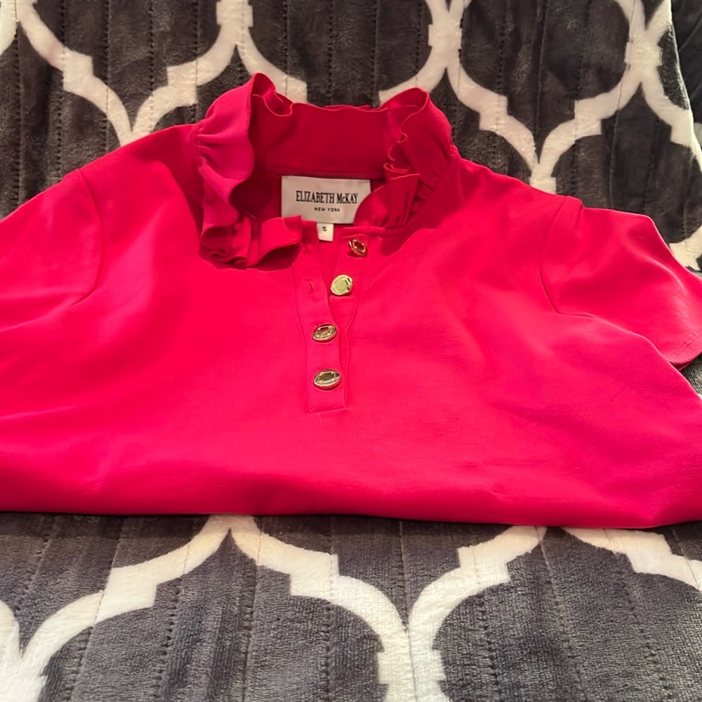 Elizabeth McKay blouse size small.